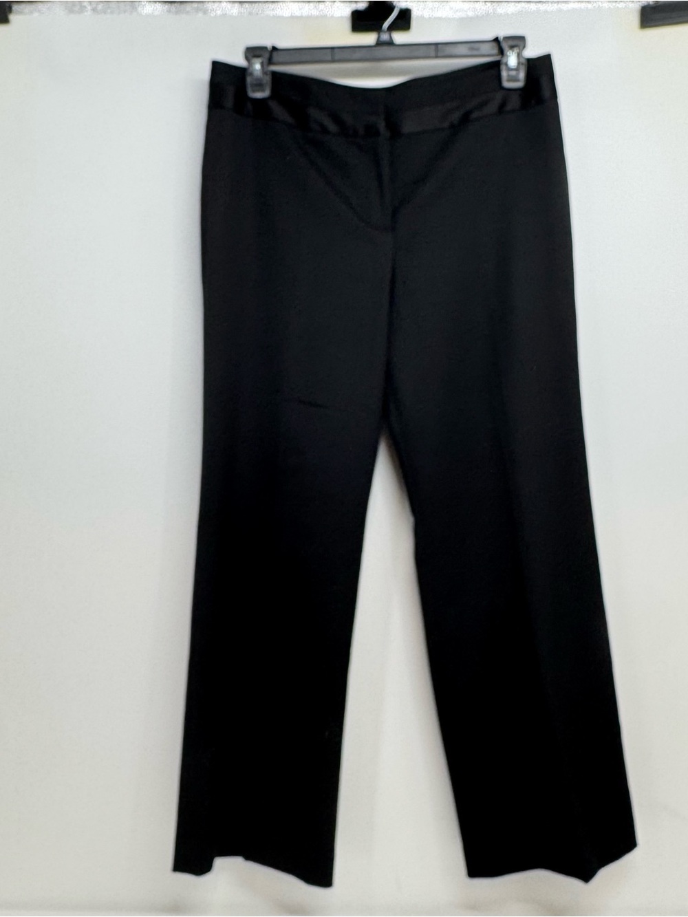 NWT Talbots Heritage Dress Pants Petite 12 Black Wool Blend